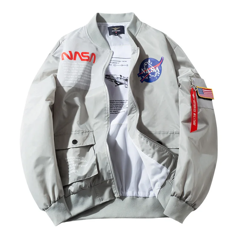 

Men Autumn Winter Bomber Jackets Luxury Fashion Casual Coat Streetwear Plus Size Sports Loose Clothing 2021 New