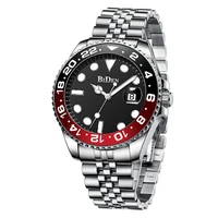unique mens watches silver stainless steel waterproof rotate dial casual fasihon men wrist watches males present clock
