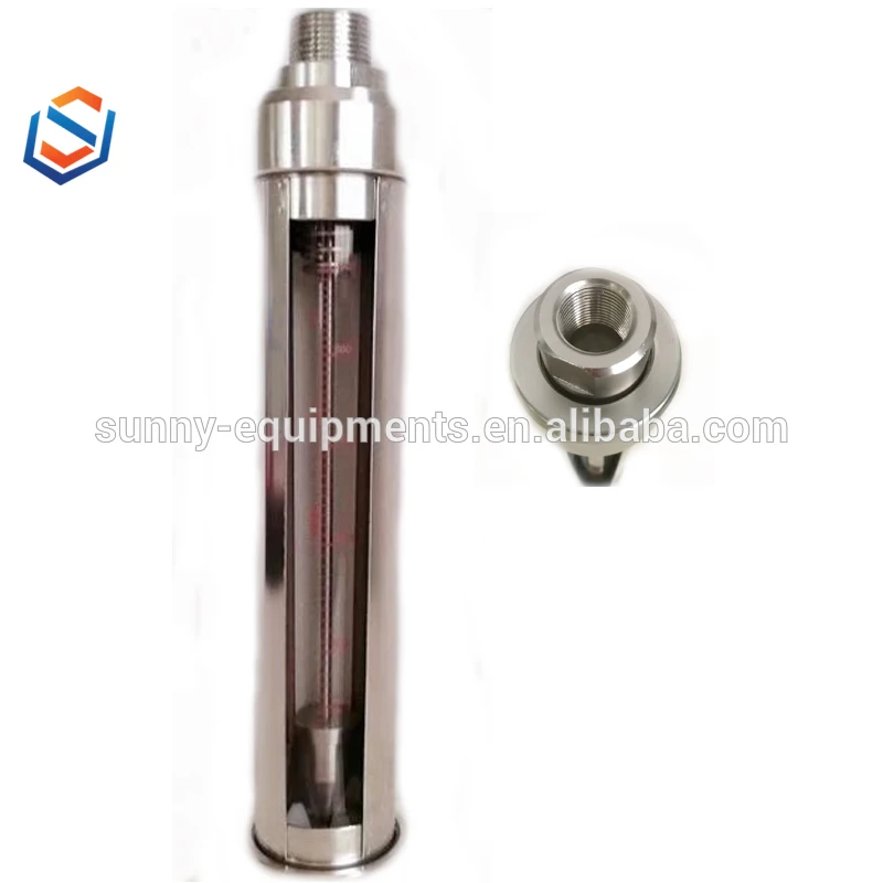 

VA 40 flang connection liquid flow meter glass tube