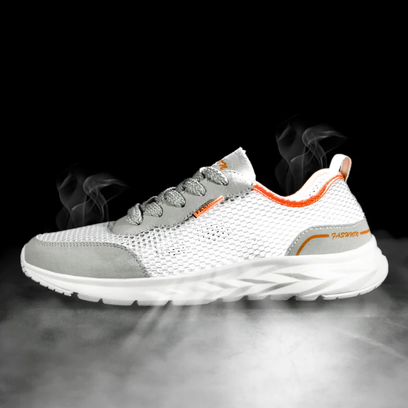 

2021 New Style Men's Jogging Sneakers Mesh Breathable Male Outdoor Sport Shoes Fashion Lightweight Walking Shoes For Men