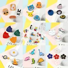 Эмалированные булавки в мультяшном стиле, 3  9 шт.компл., животные, динозавр, кошка, кролик, цветок, щит, фрукты, искусственная одежда, булавка для лацкана, значок, ювелирные изделия, подарки