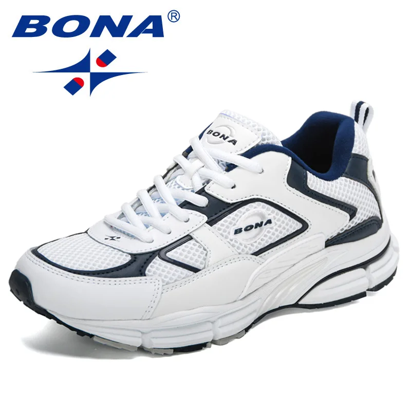 BONA 2022 New Designers Light Sneakers Breathable Running Shoes Men Outdoor Sport Fashion Comfortable Casual Shoes Man Footwear