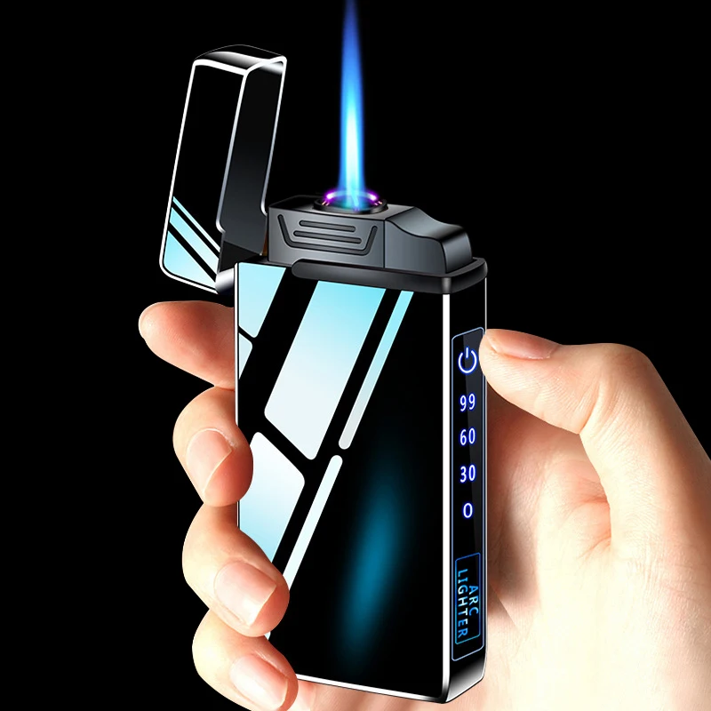 Газовая электрическая зажигалка 2 в 1 надувная Бутановая струйная с пламенем