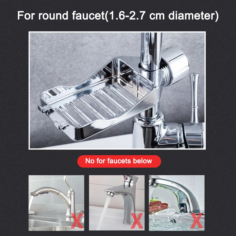 

Kitchen Sink Sponges Holder Soap Rack Drainer Adjustable Faucet Hanging Drainer Drying Cloth Rack Kitchen Organizer Accessories