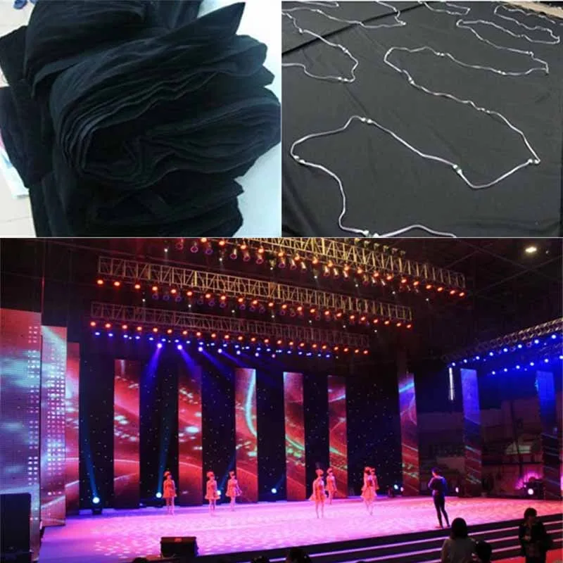 Светодиодная занавеска DMX тканевая RGBW светодиодная для сцены 3x6 м светодиодный со