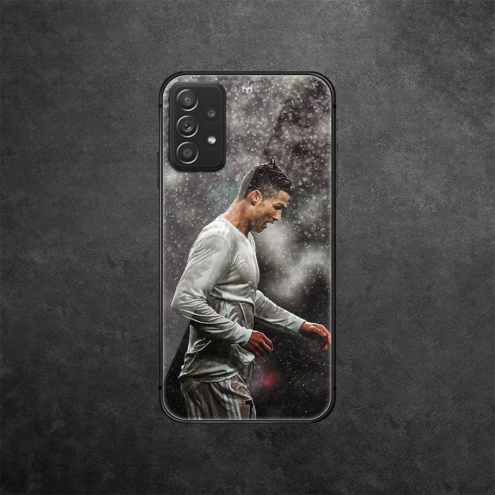 

Cristiano Ronaldo CR7 Tempered Glass Phone Case Cover For Samsung Galaxy A 10 12 20 E 21 30 32 50 40 51 52 70 71 72 S Etui Black