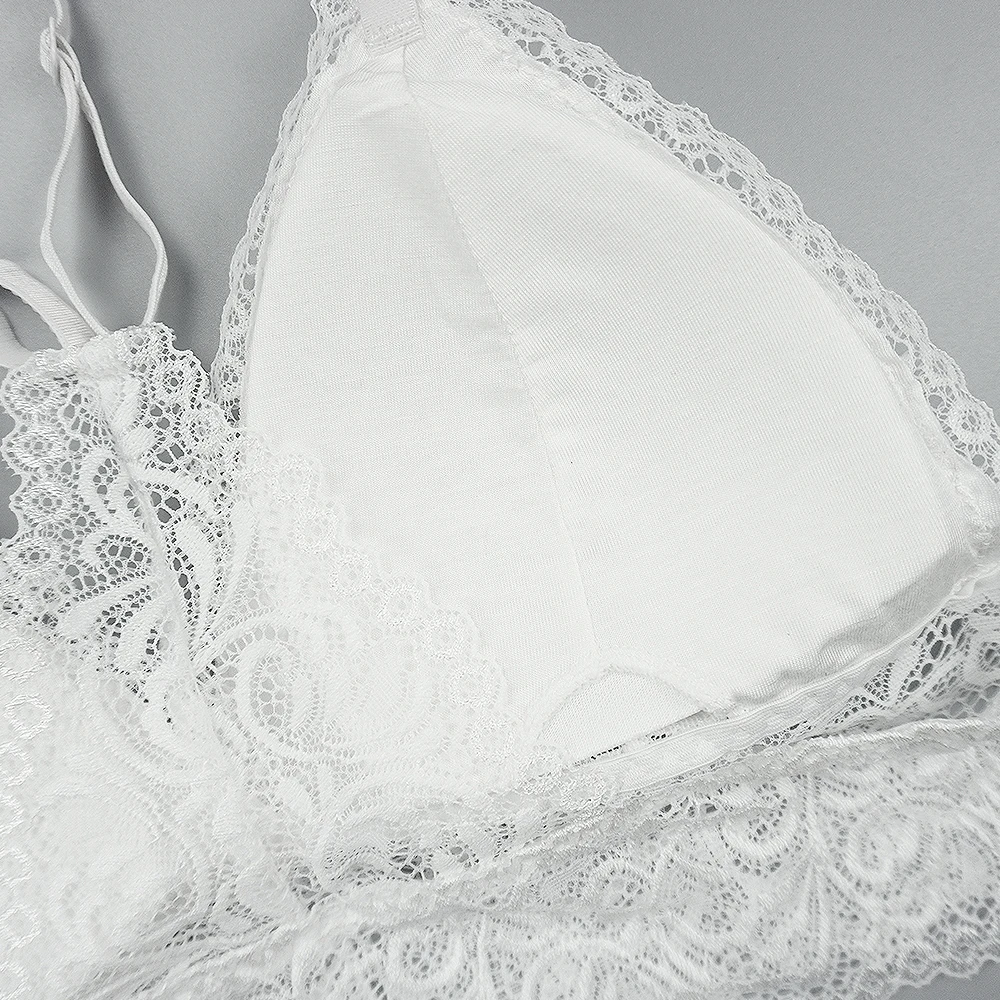 Бюстгальтер женский кружевной без косточек пикантный Бралетт с чашками пуш-ап