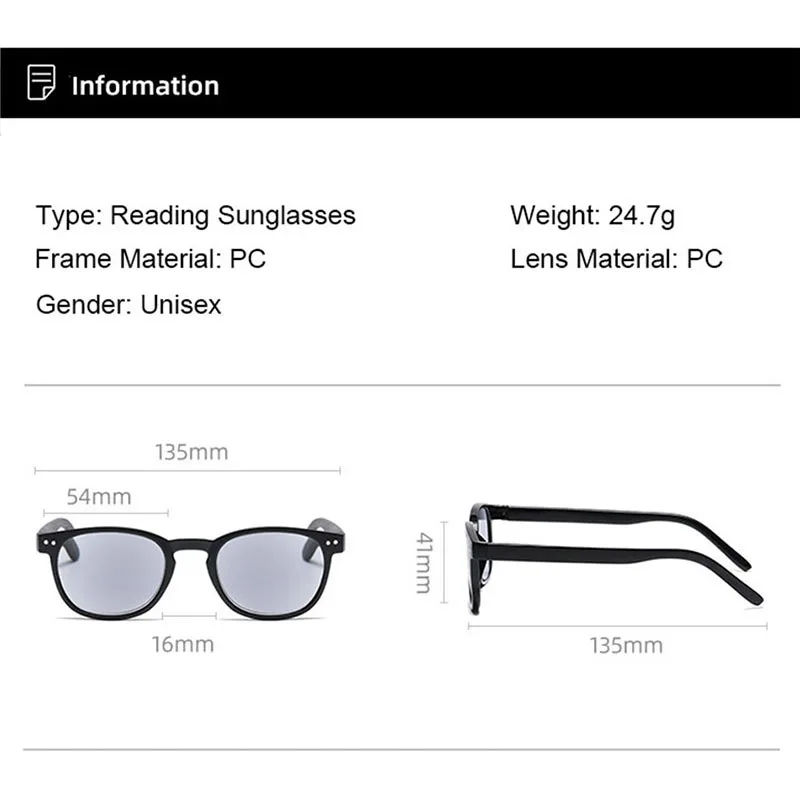 Солнцезащитные очки Ahora для мужчин и женщин ретро чтения с круглыми серыми