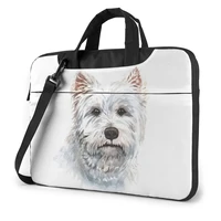 west highland white terrier laptop bag case business crossbody computer bag protective fashion laptop pouch