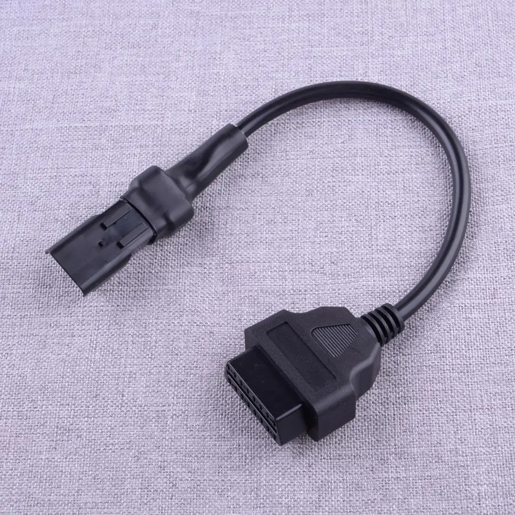 

4 Pin to 16 Pin OBD2 Connector Diagnostic Cables Adapter Black 9-16V Fit for Ducati Motorcycles