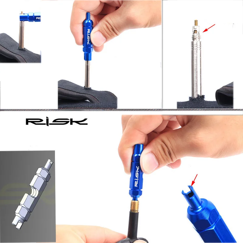 Велосипедный Шредер клапанный прета гаечный ключ сердечник инструмент для