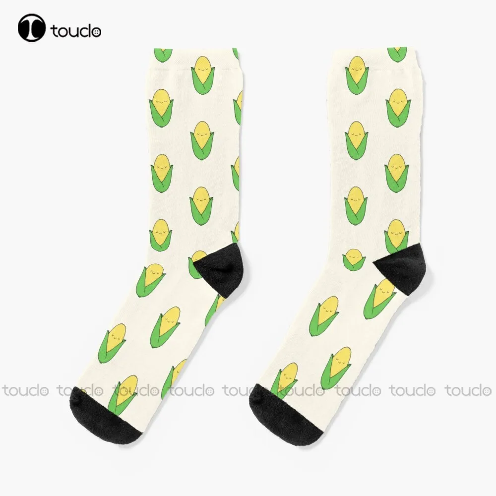 Little Corn Cob Socks Ankle Socks Men Thanksgiving Christmas New Year Gift Unisex Adult Teen Youth Socks Hd High Quality Sock
