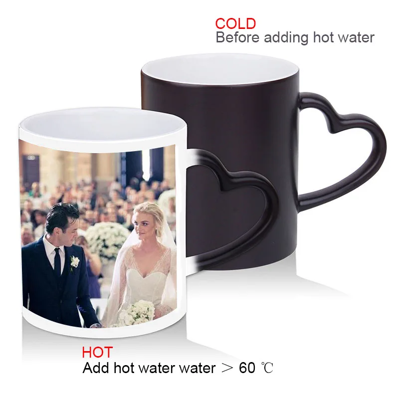 Керамическая кружка для чая чувствительная к нагреванию 11 унций креативная на