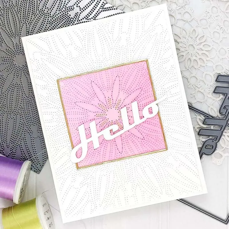 Металлические Вырубные штампы JC Thank You Hello для скрапбукинга букв вырезанный