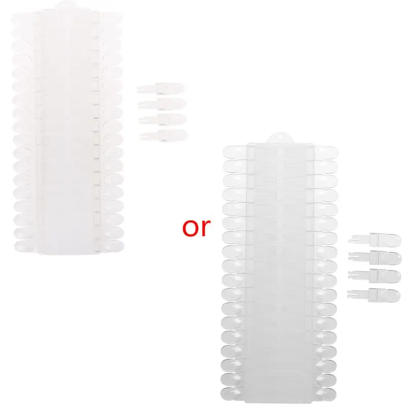 

36Pcs Removable Nail Art Display Color Chart False Nail Tips Natural Nail Polish Gel Color Showing Display 2 Color