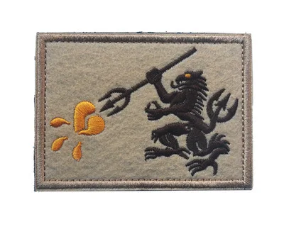 embroidery Вышивка Светоотражающие нашивки с национальным флагом, военный боевой дух, тактические эмблемы, боевые значки, Аппликации, вышитые нашивки - Цвет: embroidery