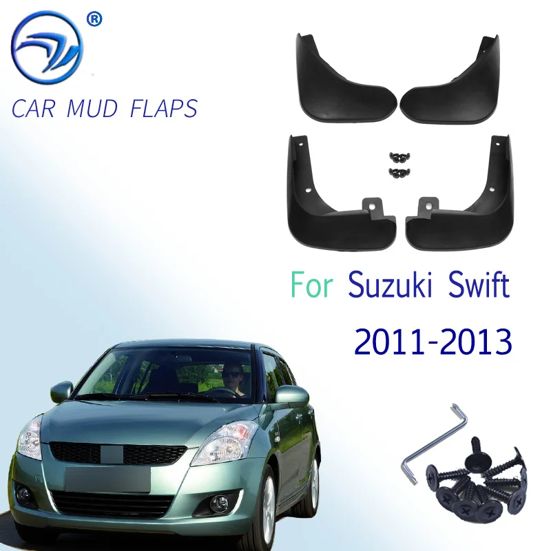 

Front Rear Mud Flaps For Suzuki Swift 2011 2012 2013 Fender Splash Guards Mudflaps Mudguards Car Accessories