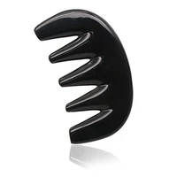 gua sha treatment scraping massage tool ultra smooth edge horn comb wide tooth hair combs styling health care black