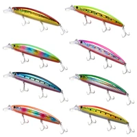 110mm 19g professional floating wobblers hard lead casting minnow lure long casting lure fish hooks artificial baits