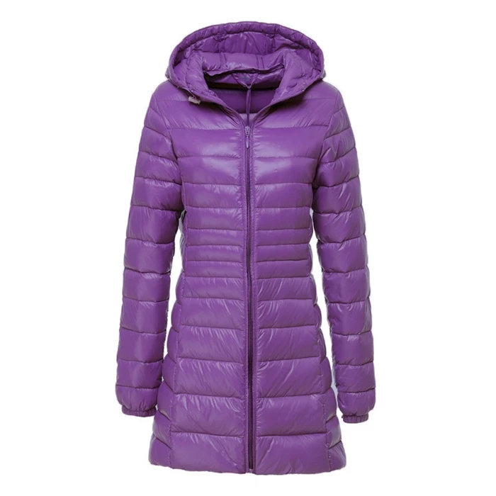 

Long Ultra Light Down Jacket Women Winter Warm Windproof Lieghtweight Down Coat 6XL 7XL 8XL Women's Jacket Large Size