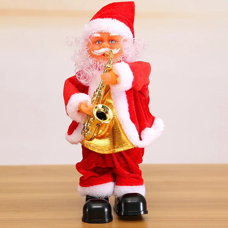 Santa Claus 3 Новые рождественские украшения электрические перевернутые уличные танцы Санта Клаус музыкальные рождественские детские украшения-игрушки детские игрушки - Цвет: Santa Claus 3