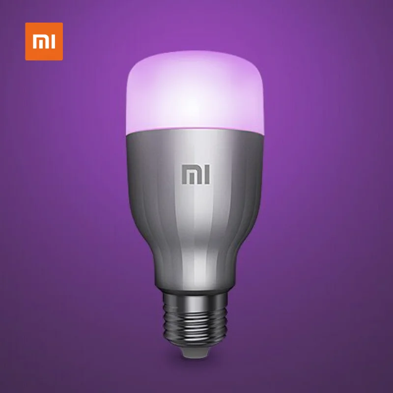XIAOMI Mi светодиодная умная лампа цветная версия E27 10 Вт 800 люмен light WiFi дистанционное