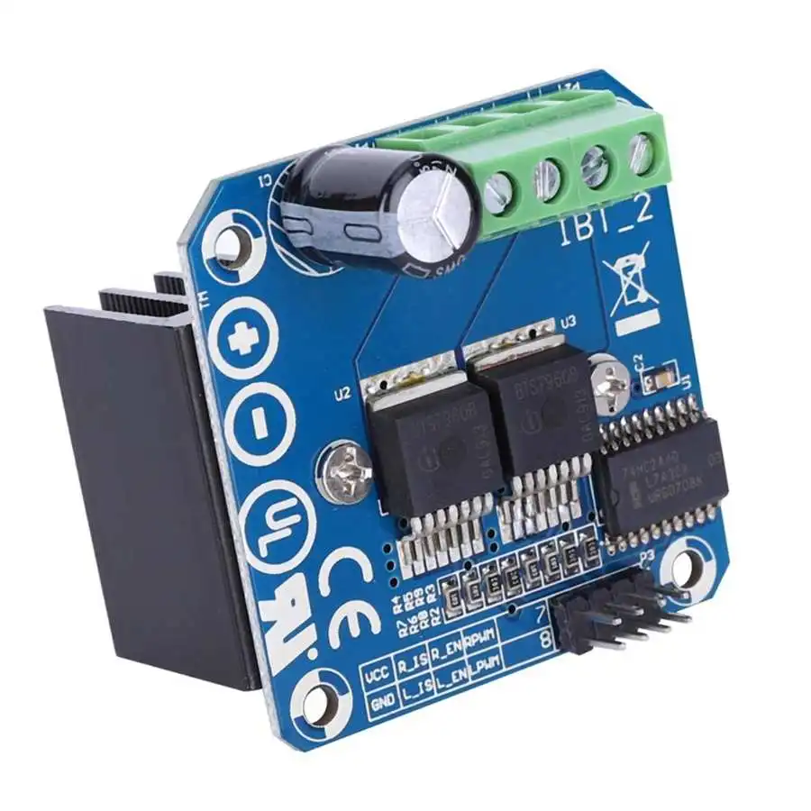 Модуль привода двигателя высокомощный драйвер для смарт автомобиля BTS7960 43A