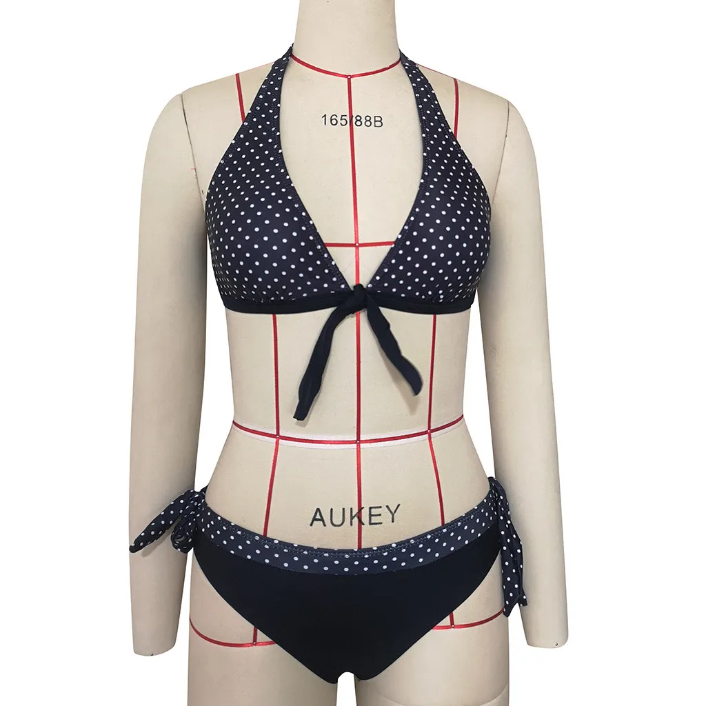 Женский купальник Леопардовый Гавайский принт пуш ап сексуальный бикини набор