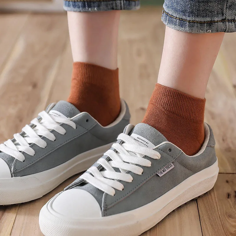 New Women Comfortable Stripe Cotton Socks Slippers Short Ankle in Multicolor High Quality Fashion 2020 | Женская одежда
