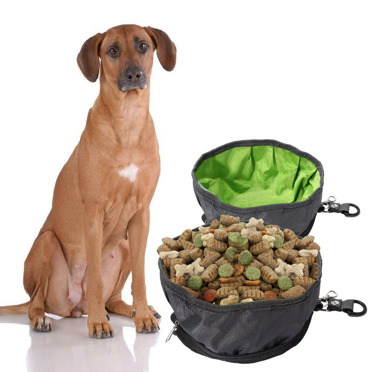 Складная миска для домашних животных путешествий кормушка собак миски кошек и