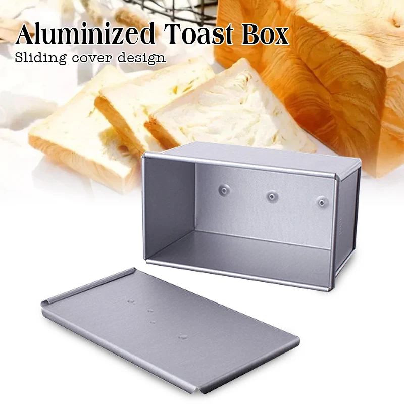 

250g/450g/750g/900g/1000g Plating Aluminum Alloy Non-stick Coating Toast Boxes Bread Loaf Pan Cake Mold Baking Tool