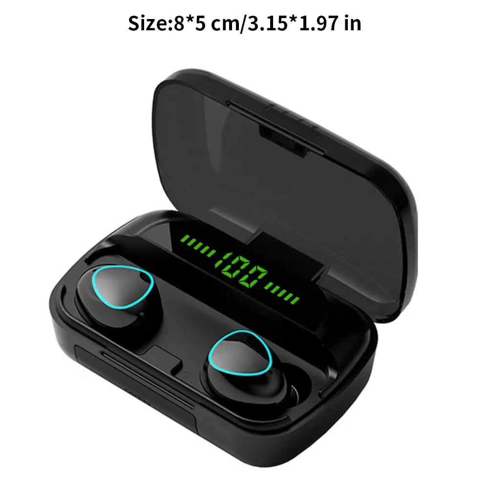 

3500mAh TWS Bluetooth Wireless Headphone 9D Stereo Sports Bluetooth Earphones LED Waterproof Earbuds Headsets With Microphone