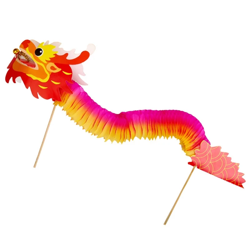 

4pcs 3D Chinese New Year Dragon Garland Hanging Decoration Art Crafts for Spring Festival Party Ornaments