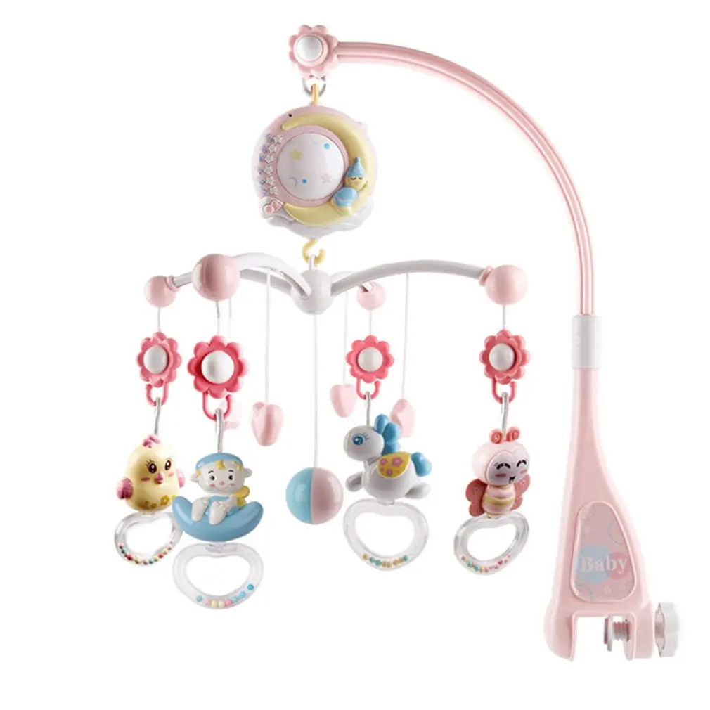 

Baby Rattles Crib Mobiles Toy Holder Rotating Mobile Bed Bell Musical Box Projection 0-18 Months Newborn Infant Baby Boy Toys