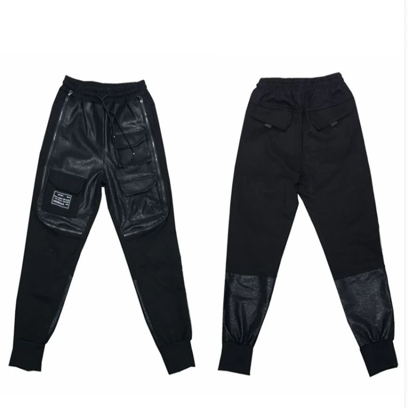 

Men's new brand design fitness high quality overalls jogging pants fashion high quality hip hop party pants