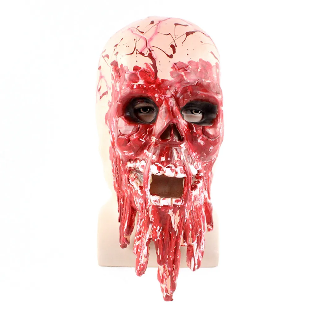 Маски для Хэллоуина забавные страшные дьявол реквизит в виде зомби наряд