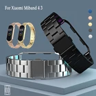Нержавеющая сталь ремешок для Xiaomi Mi Band 4 3 Аксессуары для смарт-часы ремешок Cinturino Mi Band 4 3 браслет Correa Reloj ремешок на mi band 4 браслет на mi band 4 Аксессуары ремешок для смарт часов ремешок