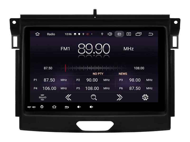 Совершенно новый автомобильный Android 10 0 gps для Ford RANGER 2016 сенсорный Мультимедийный