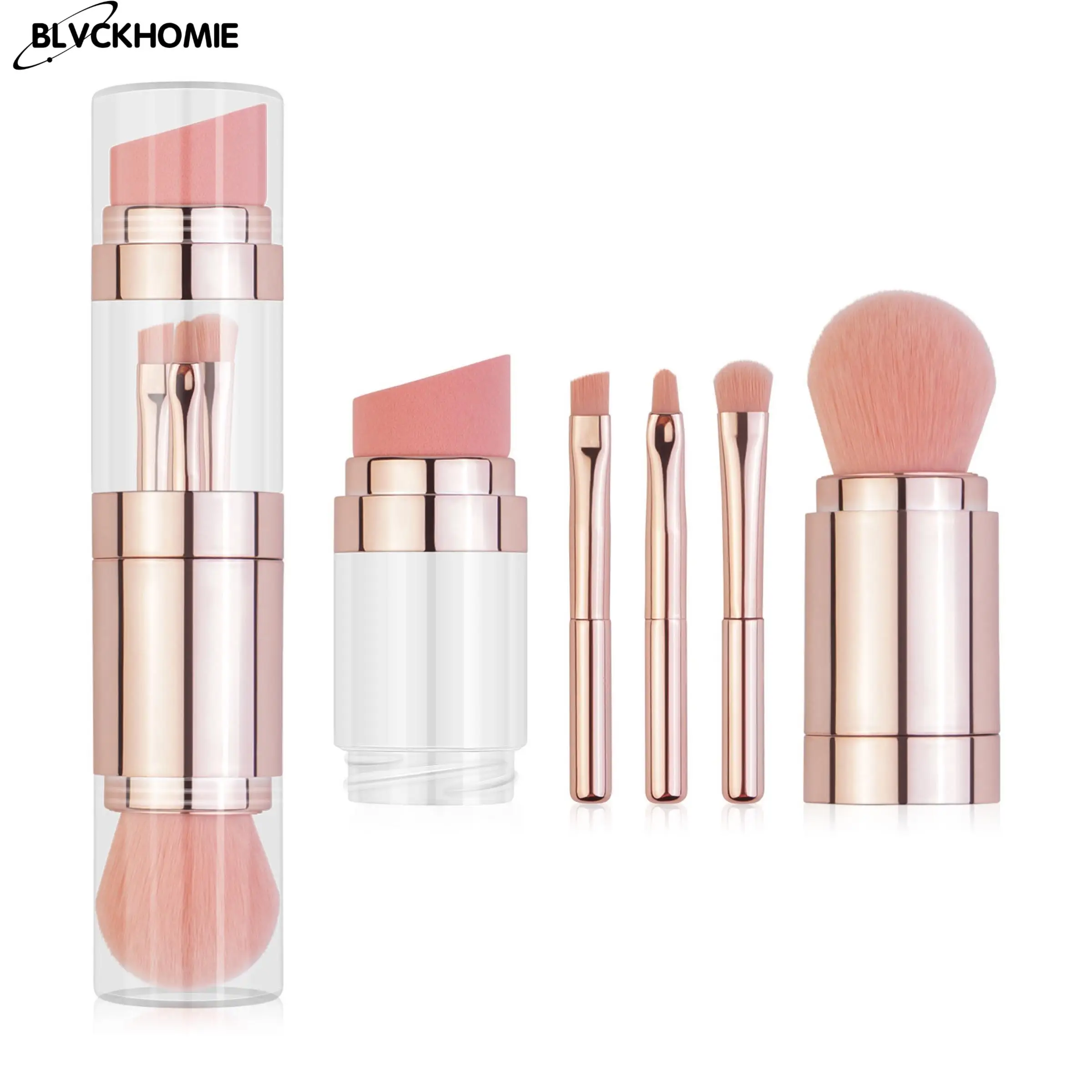 

Portable Makeup Brushes Foundation Eyebrow Shadow Eyeliner Blush Powder Brush Cosmetic Concealer Professional Makeup Tool