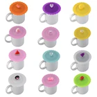 Модная креативная крышка из пищевого силикона, термостойкая безопасная силиконовая крышка