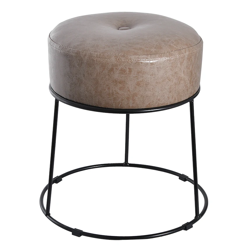 JD012 современный минималистичный круглый табурет портативный Штабелируемый