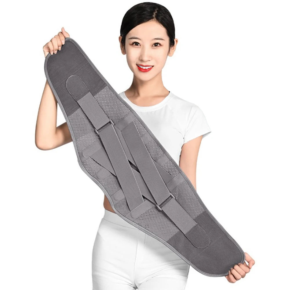 

Tourmaline Self-Heating Magnetic Steel Plate Waist Orthopedic Posture Corrector Spine Brace Lower Back Lumbar Support Belt 3 Pad