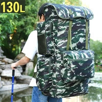 130l large men camping backpack army bag outdoor climbing trekking travel rucksack tactical luggage bags camping bag tas xa202a