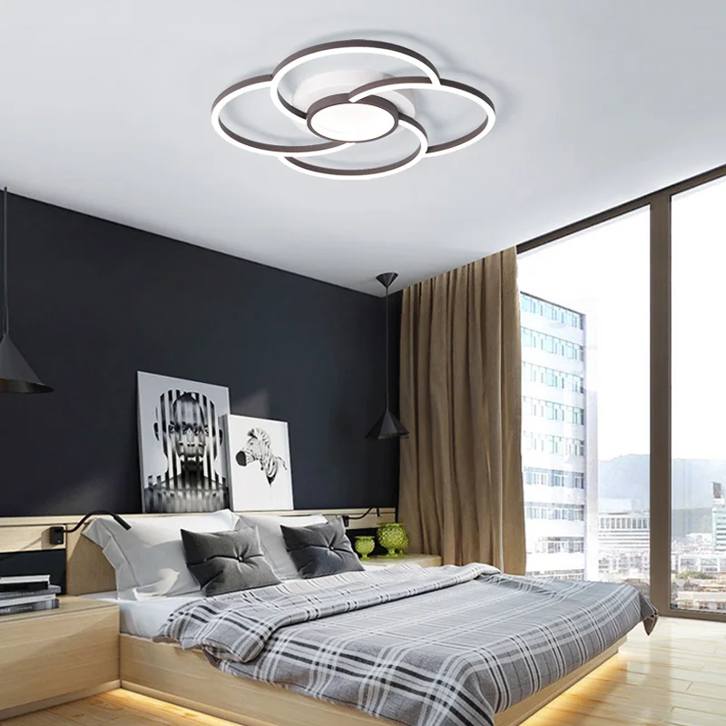 Современный Круглый Крытый светодиодная лампа для потолка светильники гостиной