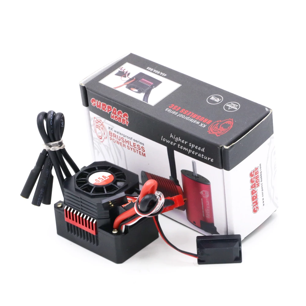 Водонепроницаемый 25A 35A 45A 60A 80A 120A 150A ESC бесщеточный, Скорость контроллер для 1/8 1/10 1/12 1/20 RC автомобиль
