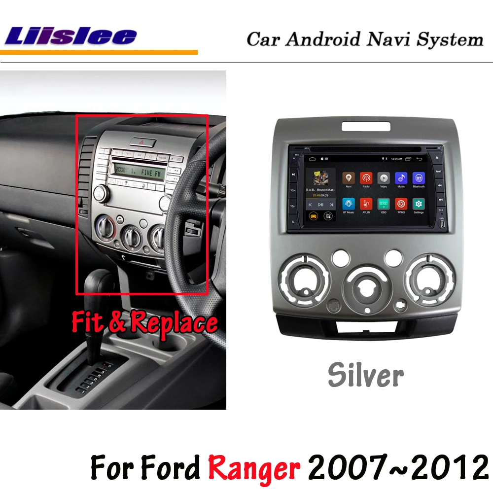 Liislee Android 9.0 For Ford Ranger 2007~2012 Stereo Car Carplay Radio NAVI Map Navigation Multimedia System Radio CD DVD Player