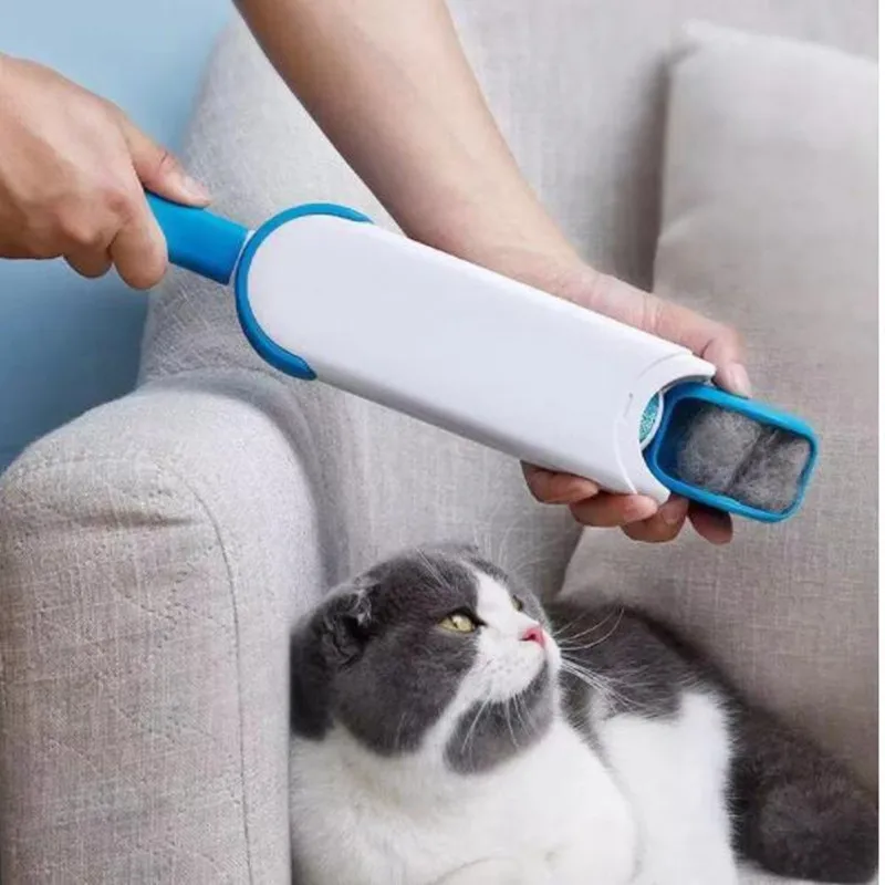 

Double-Sided Hair Removal Brush Pet Dog Cat Hair Brush Reusable Portable Dust Removal Sofa Clothes Cleaning Brush