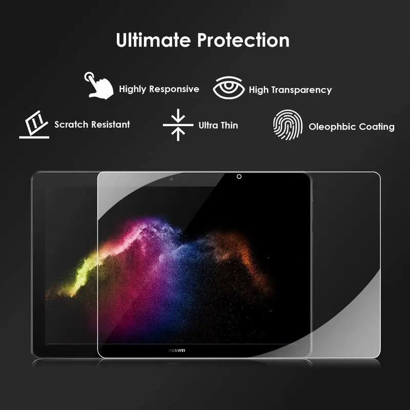 Защита экрана планшета для Huawei T5 10 закаленное стекло Media Pad зеркальная фотография