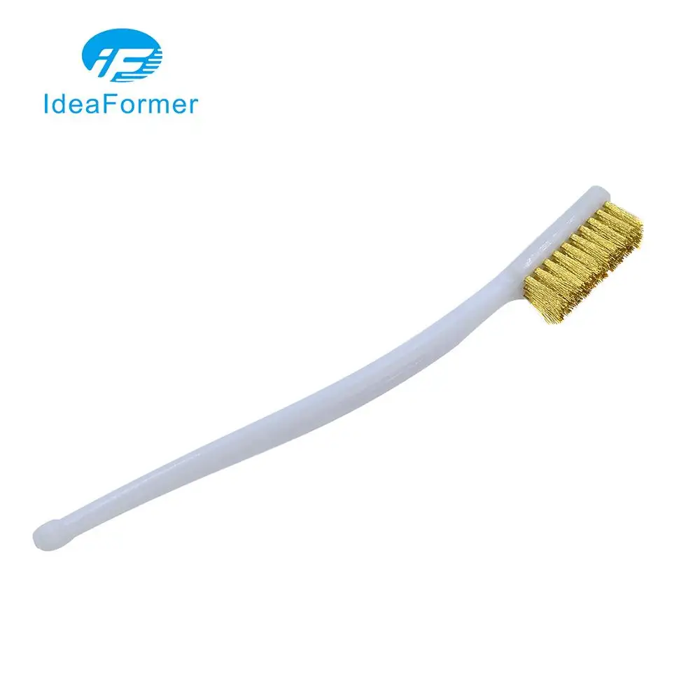 Copper Wire Toothbrush Brush Handle Nozzle /Heat Block/ Hot Bed /Hotend Cleaning 3D Printer Cleaner Tool | Компьютеры и офис