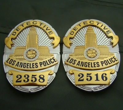США LA Los Angeles полицейский значки LAPD DETECTIVE рубашка отворот значок брошь Pin Insignia